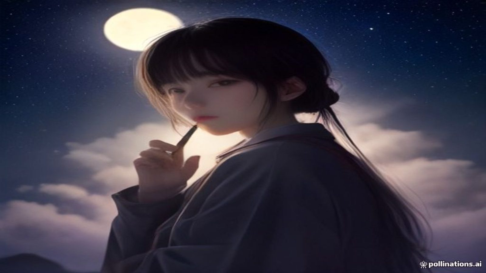 深夜书房里一台亮着屏幕的手机静静躺在木桌上，屏幕映出绿色数据曲线与网络信号波纹，窗外城市灯火朦胧